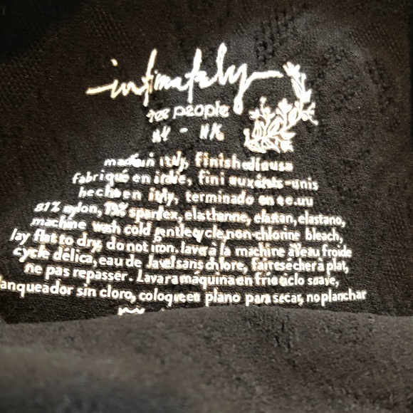 Free People Lace Short Sleeve Midi Dress In Black. NWOT! Sz XS/S & M/L - Picture 6 of 6